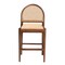 Bali & Pari Maryland Modern Bohemian Natural Rattan and Acacia Wood Counter Stool 243-13363-ZORO - alternate 3